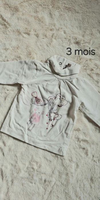 T-shirt manches longues Grain de blé taille 3 mois