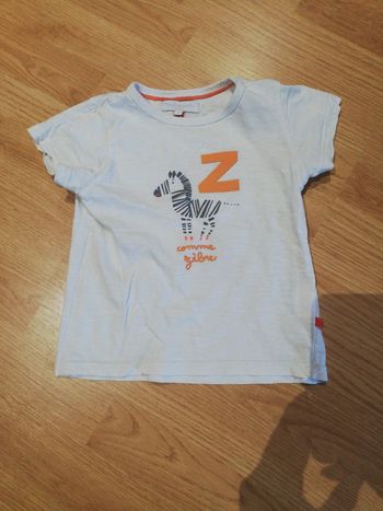Tee-shirt zèbre 3 ans