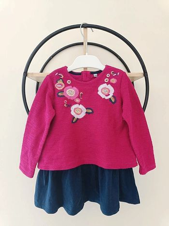 23 mois 2 ans robe bi matière