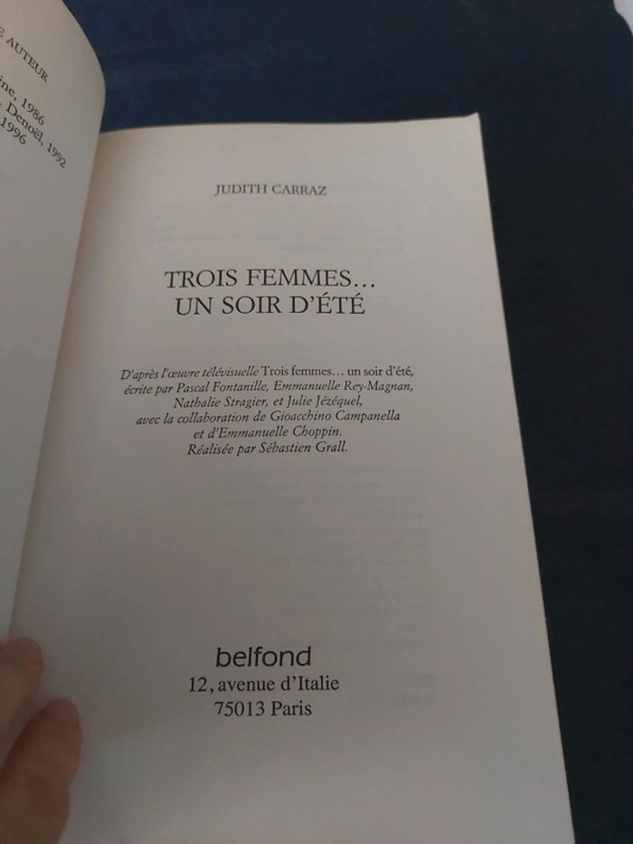 Trois femmes un soir d'été - Judith Carraz - photo numéro 6