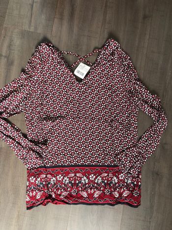 Blouse camaïeu neuve taille 38 rouge