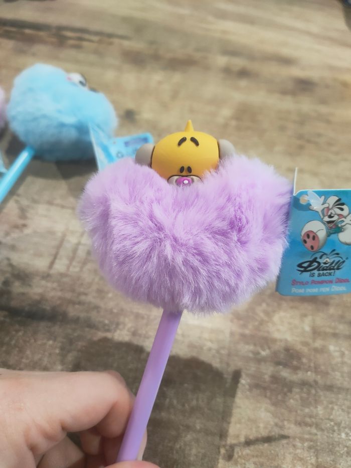 Lot de 3 stylos pompon Diddl is back neuf étiquettes - photo numéro 5