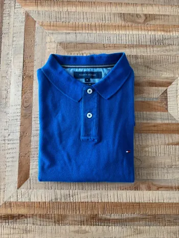 Polo Tommy H bleu