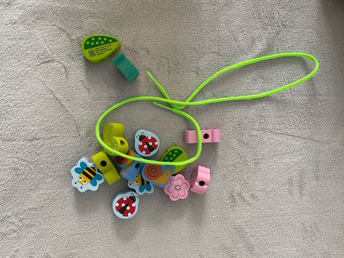 Grosses perles en bois