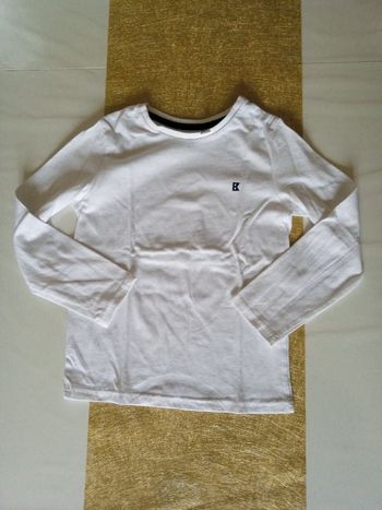 T-shirt manches longues blanc Okaidi 6 ans