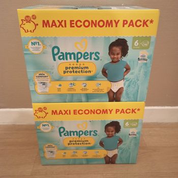 Pampers premium protection taille 6(140 couches)