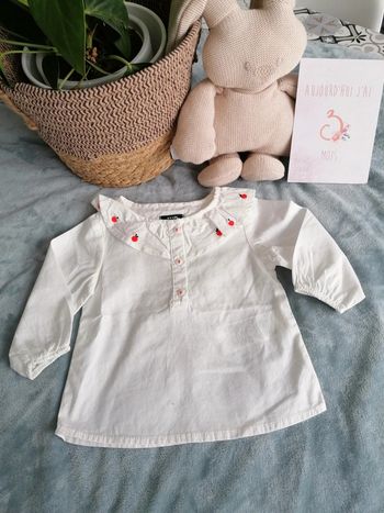 Chemise blouse blanche kiabi 3 mois