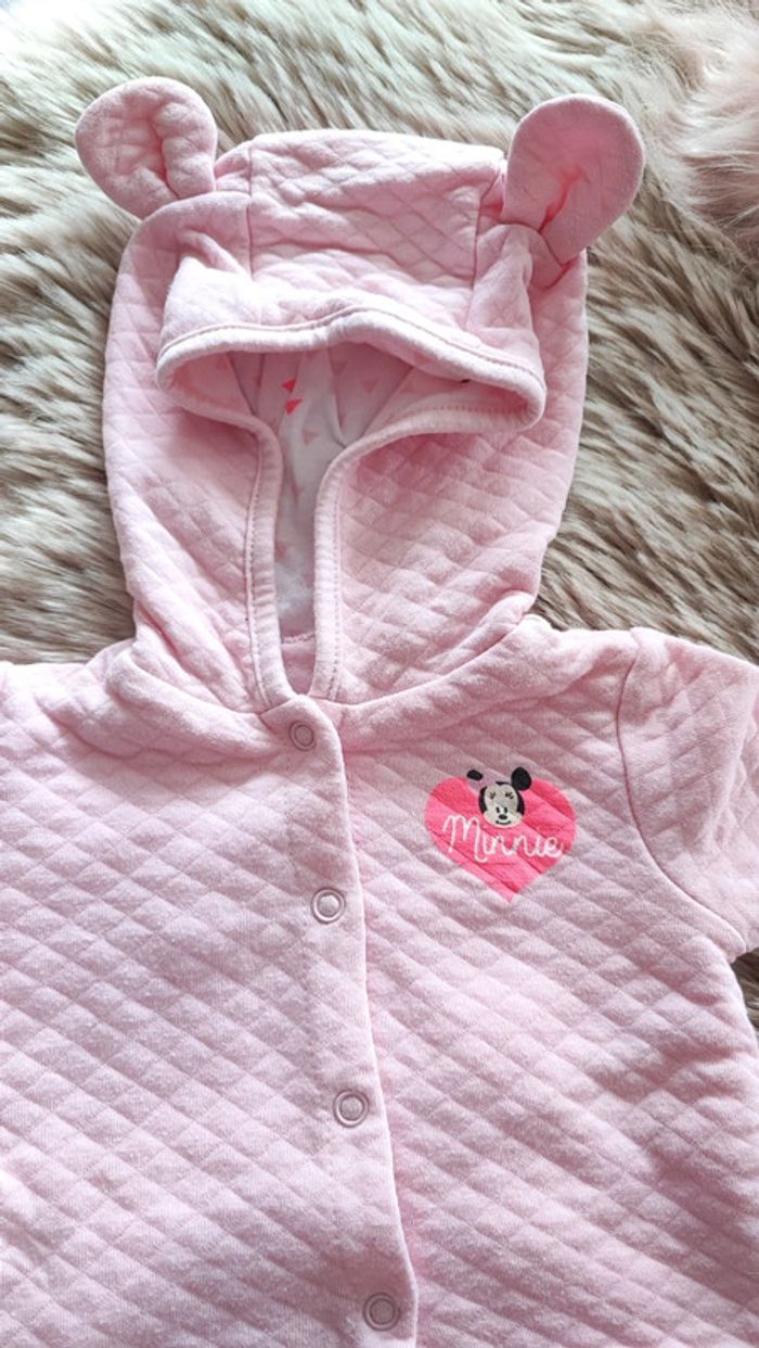 Gilet a capuche rose Minnie 1 mois - photo numéro 3