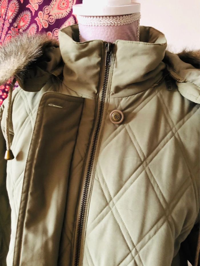 🍁🍃Parka vintage années 90 kaki vert olive green vintage 90s parka🍃🍁 - photo numéro 13