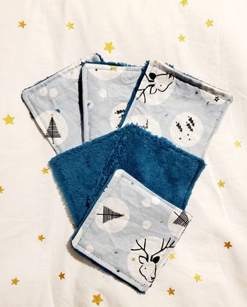 Lot de 6 Lingettes - Renne/Sapin