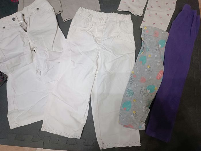Lot de 9 pantalons/pantacourts en toile fille 3ans - photo numéro 4