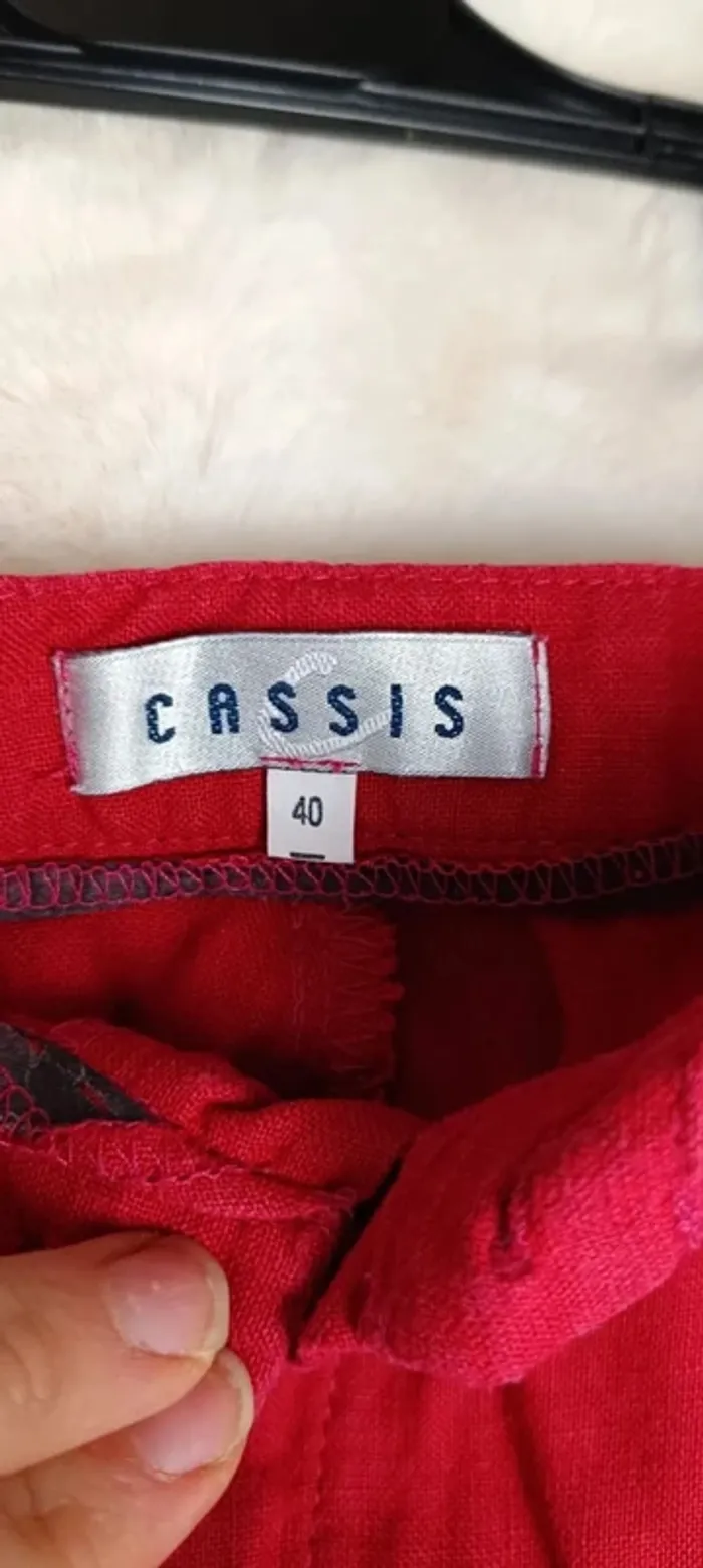 88- pantacourt, cassis, Taille 40 - photo numéro 4
