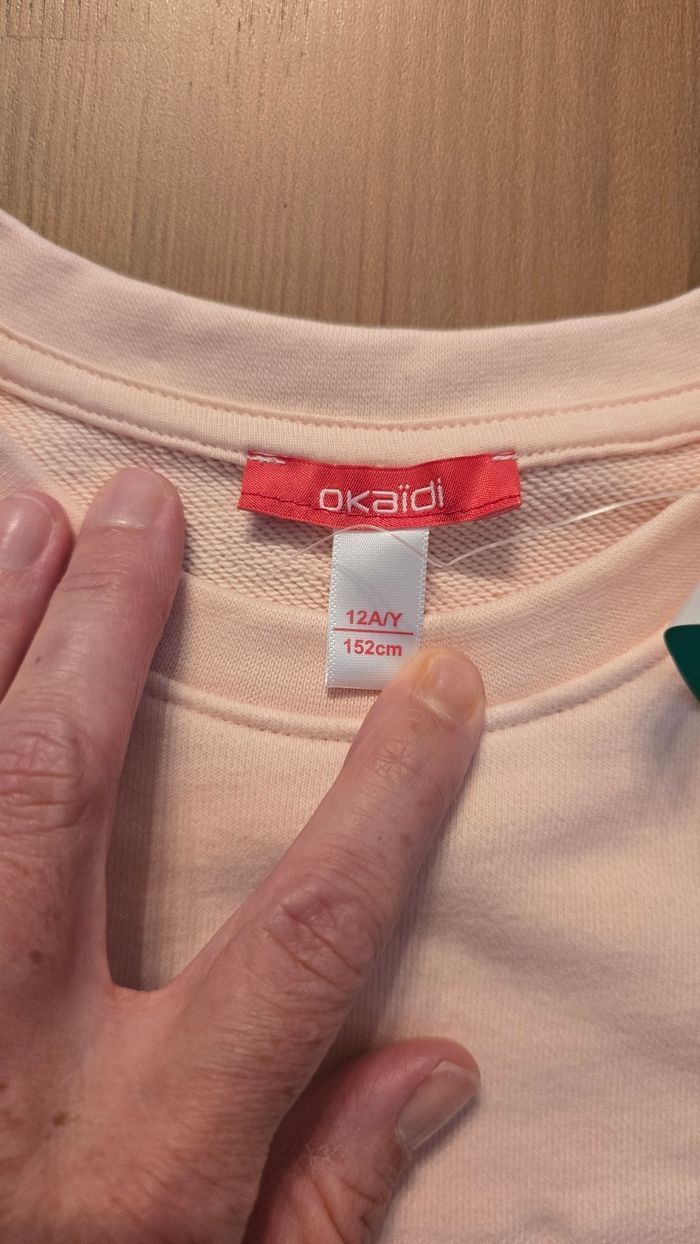 Neuf (non porté) 🏷🥰🩷😍 sweat molleton 12 ans fille 😍🥰🩷 - photo numéro 6