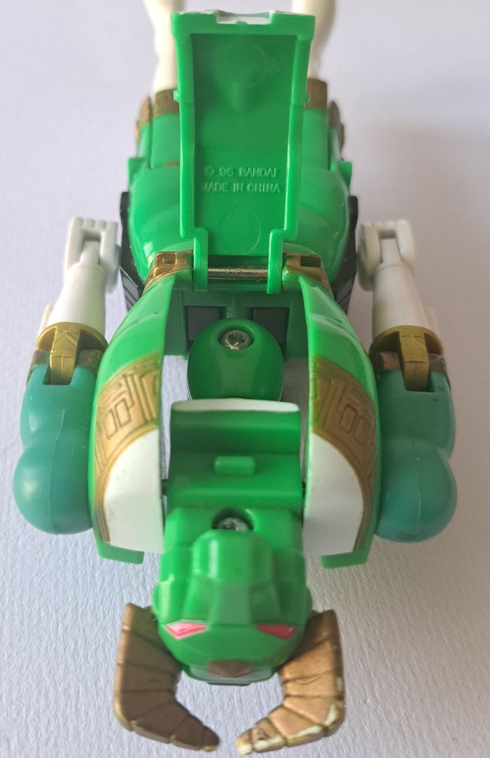 Figurine transformable Power Rangers vert Bandai 1996 - photo numéro 5