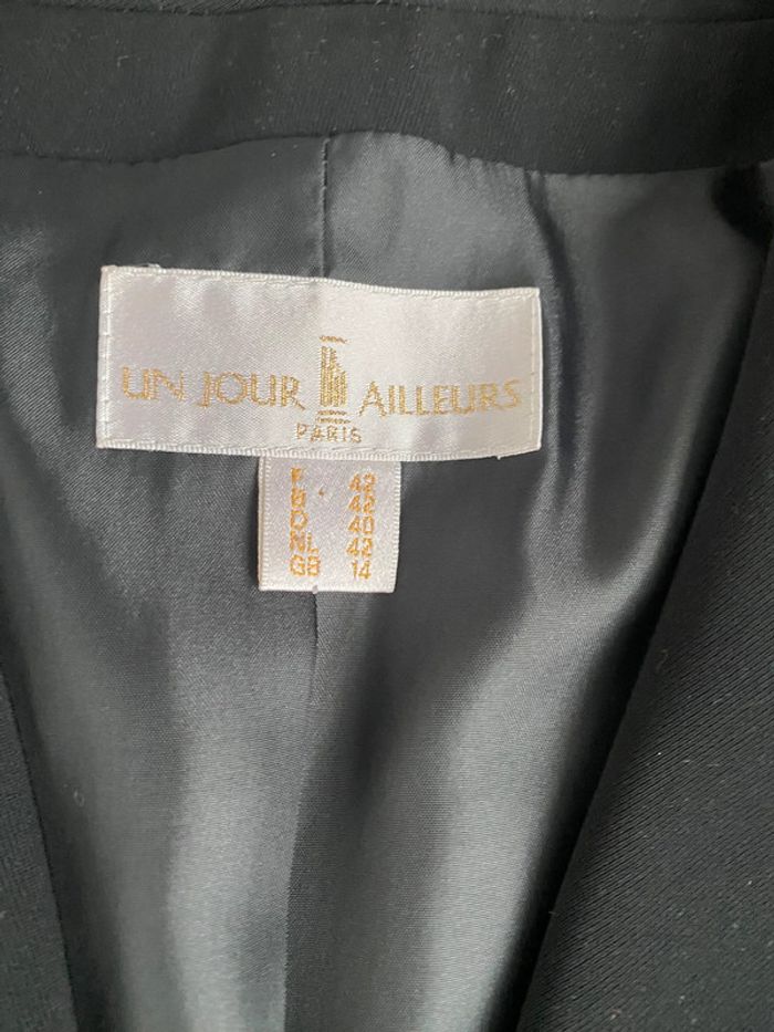 Blazer noir un jour ailleurs taille 42 - photo numéro 5