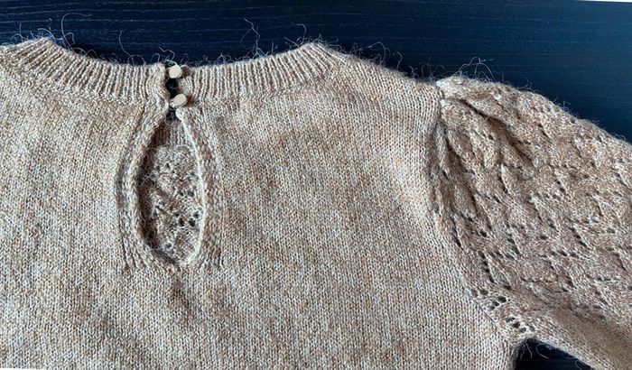Pull ajouré avec alpaga - photo numéro 8
