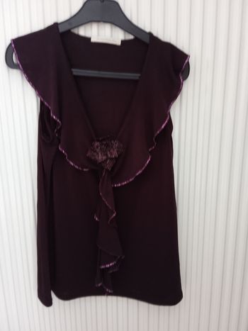 Haut fantaisie femme taille 1 violet jacqueline riu