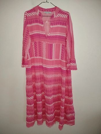 Robe longue rose taille 40