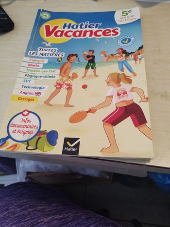 Cahier de vacances 