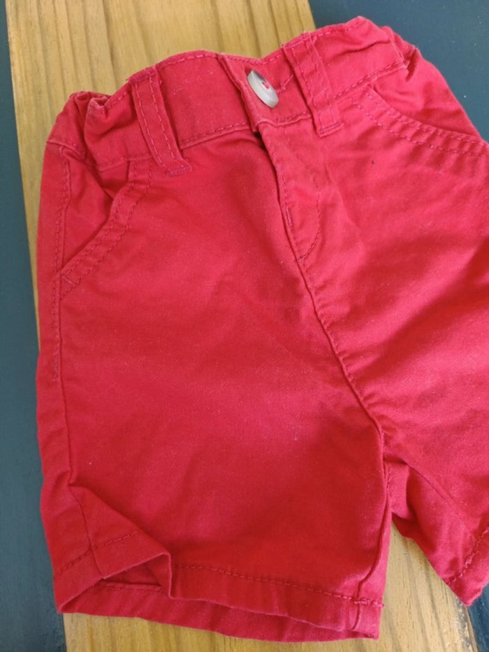 Short été garçon rouge - photo numéro 4