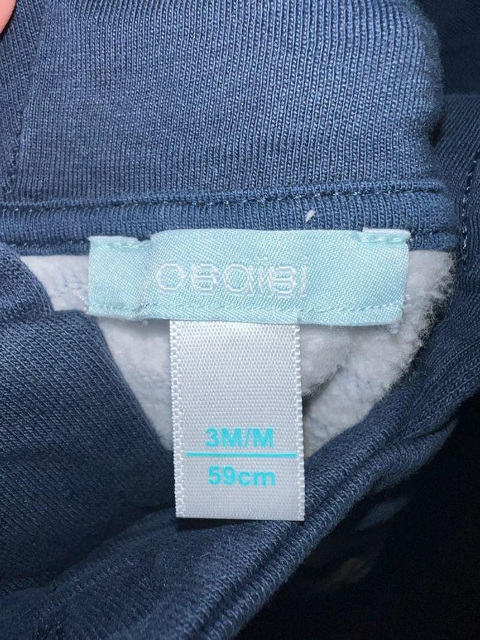 Gilet sweat obaibi garçon 3 mois - photo numéro 3