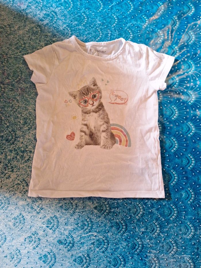 Tee-shirt 4 ans chat