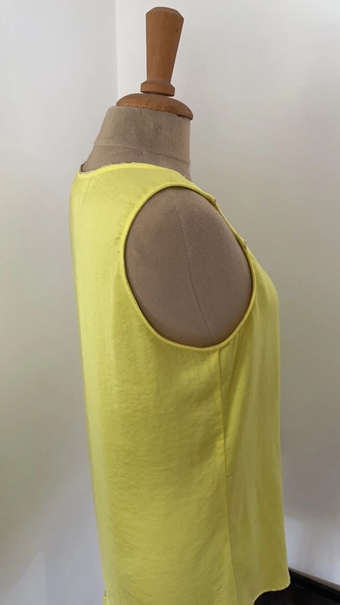 Chemisier jaune Promod taille M - photo numéro 3