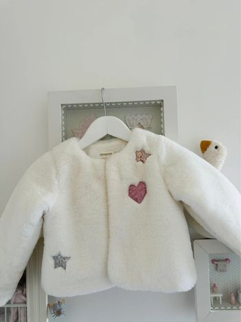 Verre / boléro fourrure cœur