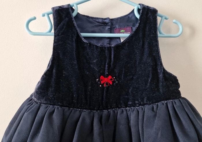 Jolie robe marine à volants Sergent Major 12M (BE avec défauts) - photo numéro 4