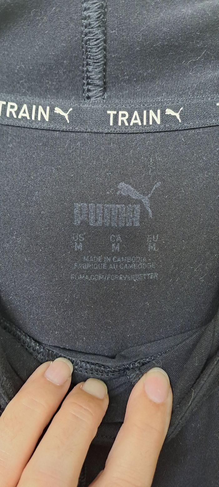 Sweat à capuche Puma Train noir Taille M - photo numéro 3