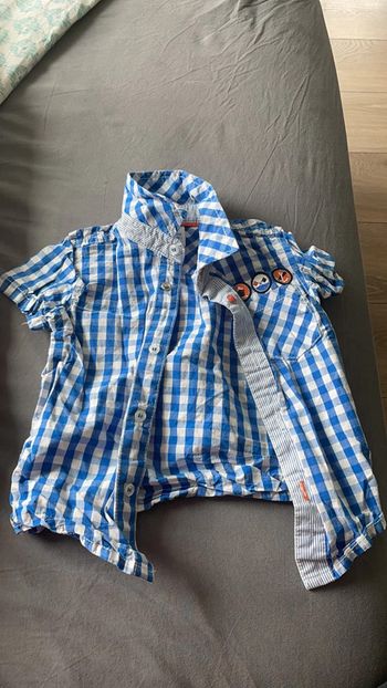 Chemise à carreaux 12 mois
