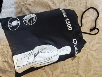 Forclaz 1300 Quechua Poncho pluie de randonnée noir taille L