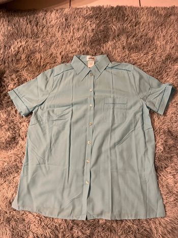 Chemise bleu ciel femme