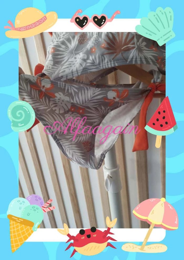 Maillot de bain gris 10ans - photo numéro 6