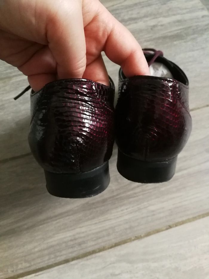 Chaussures femme bordeaux vernis André - photo numéro 4
