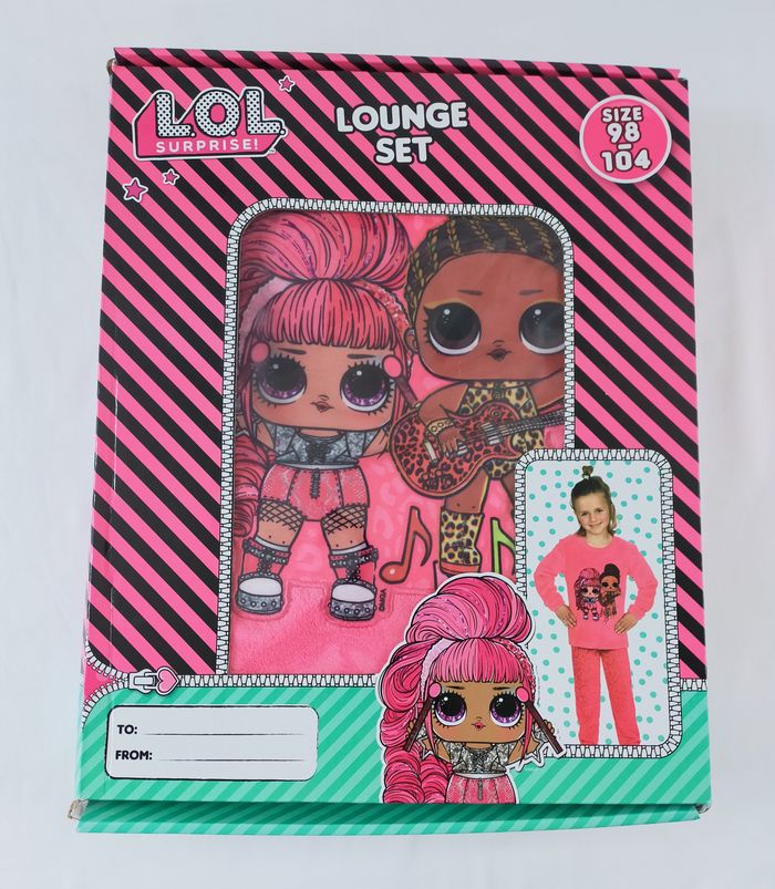 Pyjama 2 piéces doux L.O.L SUPRISE ! rose 98/104 cm Neuf