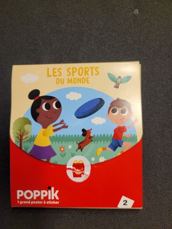 Mini jeu poppik les sports du monde poster sticker mcdo