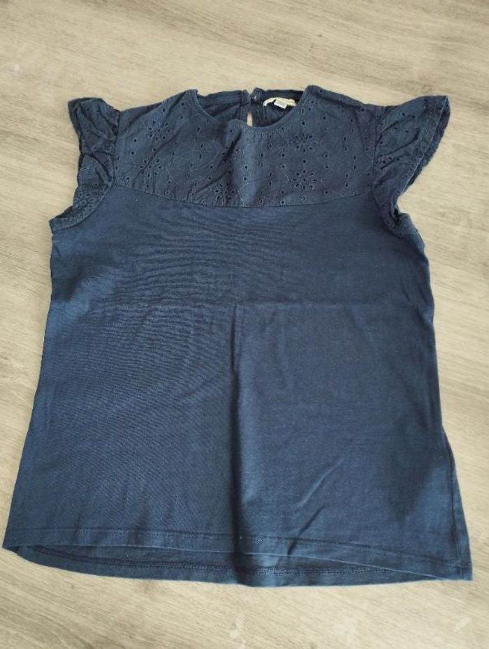 T shirt broderie anglaise Vertbaudet 12 ans fille