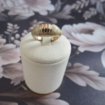 💍 Bague vintage dorée – Style rétro unique