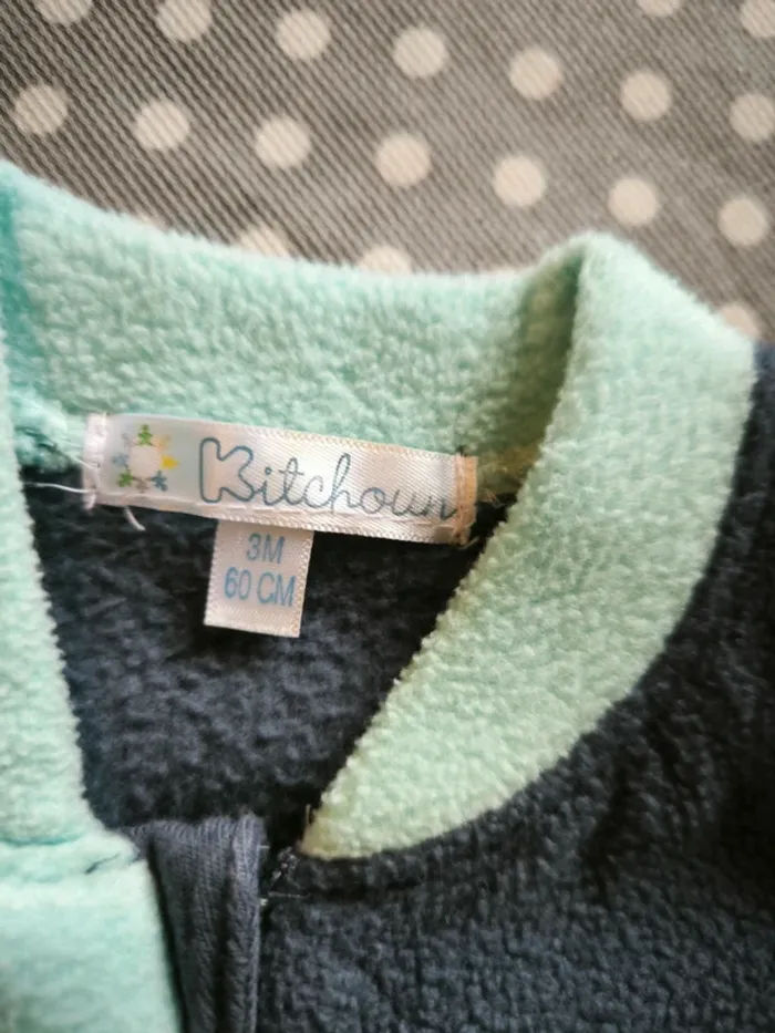Pyjamas polaire 3 mois 60cm - photo numéro 2