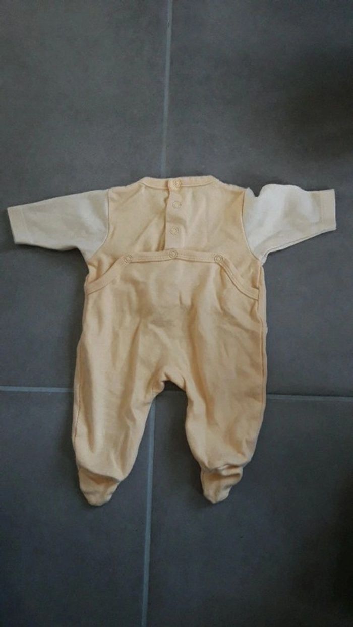 Pyjama/dors bien tex jaune - photo numéro 3