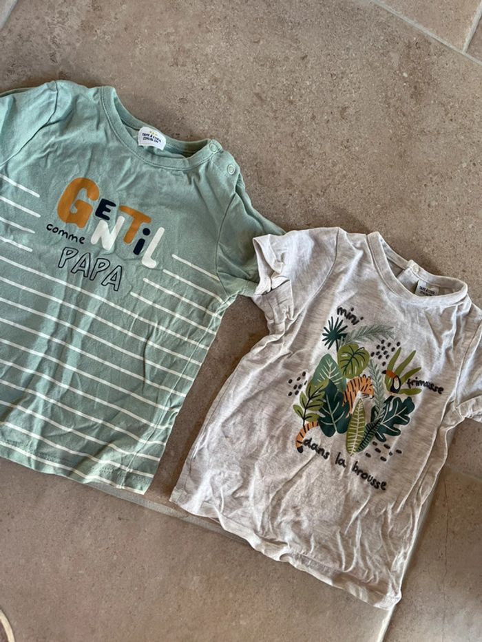2 tee shirts tape à l'œil garçon