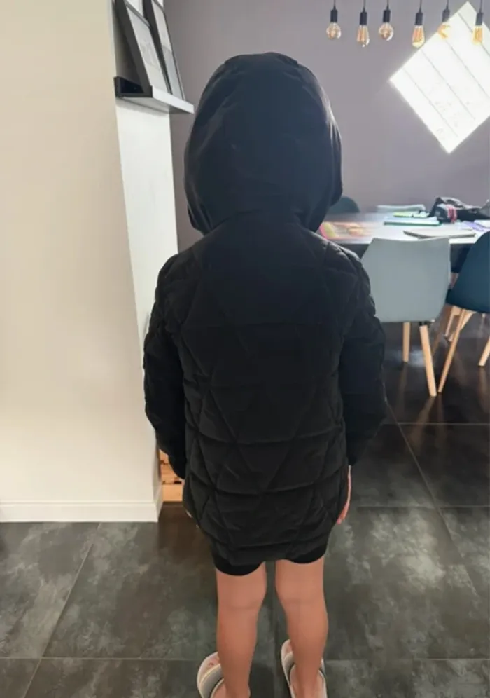 Manteau Doudoune noire Zara fille 9 ans - photo numéro 4