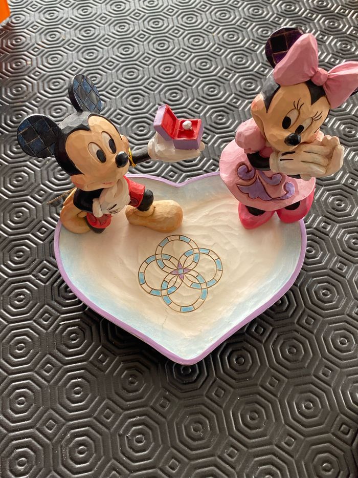 Figurine disney traditions Mickey minnie fiançailles