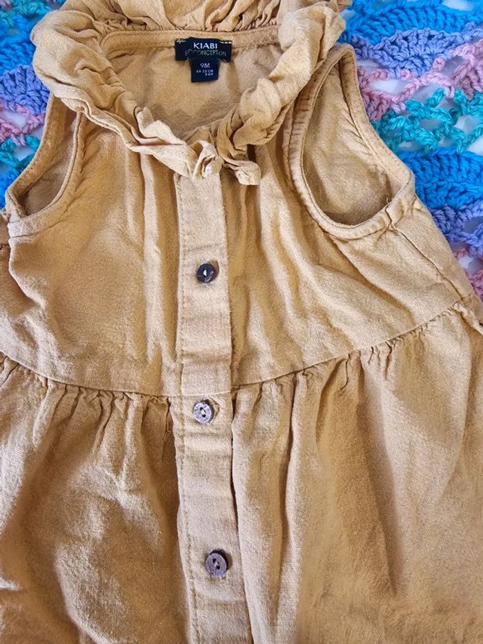 Robe jaune moutarde 9 mois - photo numéro 3