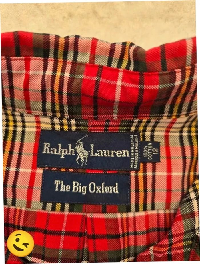 Chemise Ralph Lauren manche longue Taille XL rouge Homme Men CHE99 - photo numéro 3