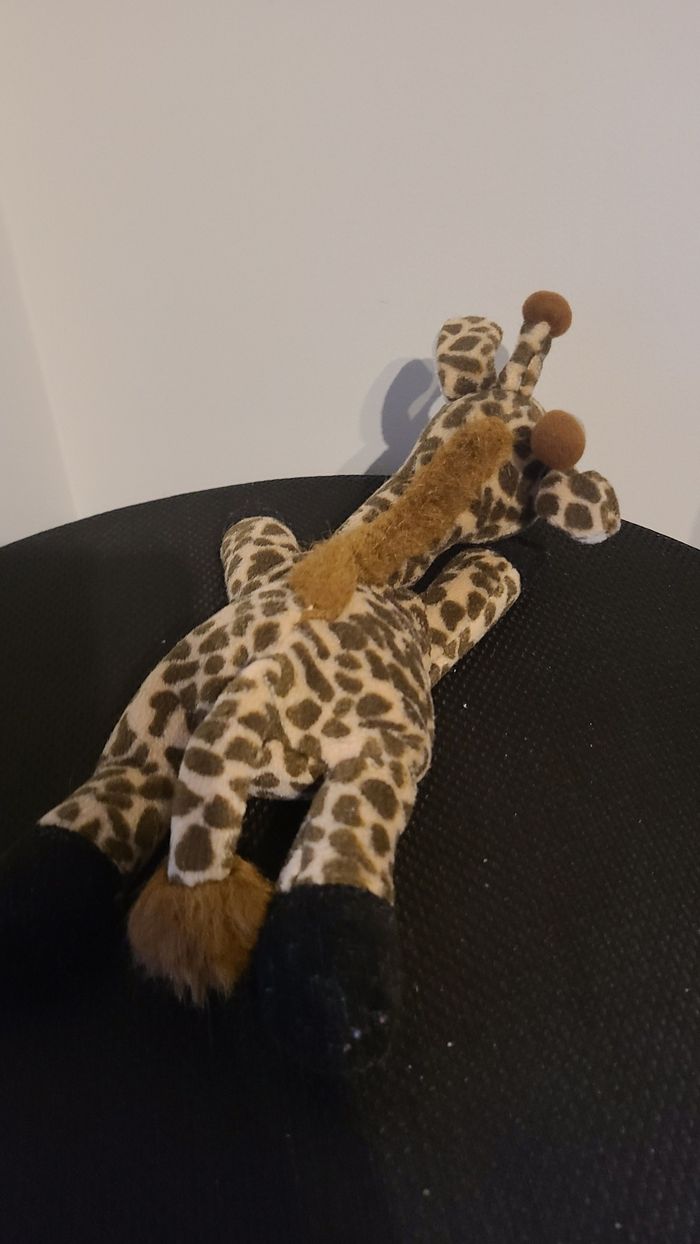 Peluche girafe PLEIN NORD marron beige 25 cm - photo numéro 5