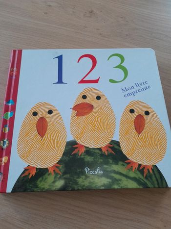Livre a  compter- 1 2 3 mon livre empreinte