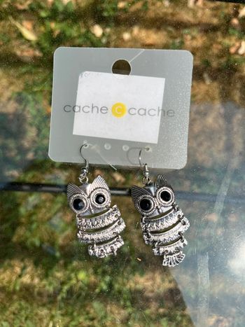 Boucle d’oreille Hibou