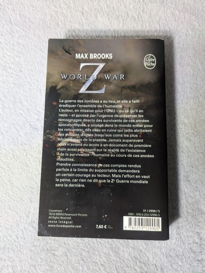 World War Z de Max Brooks - photo numéro 3